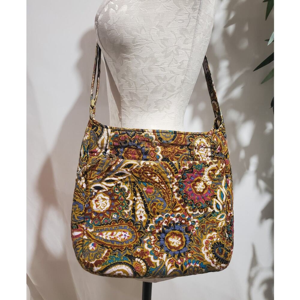 Vera Bradley Essential XL Crossbody Buta Spray Paisley Shoulder Bag Hippie Boho